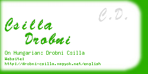 csilla drobni business card
